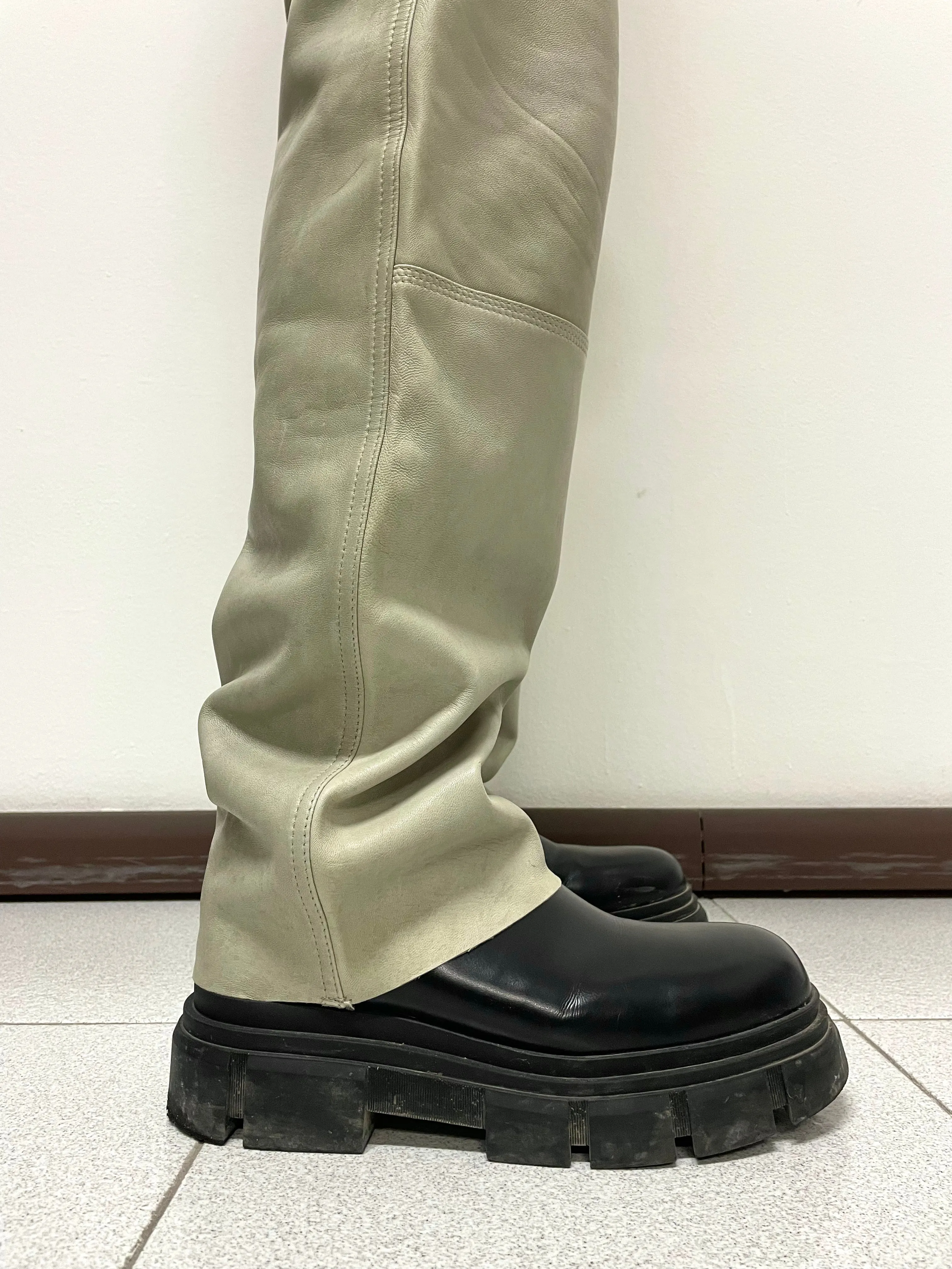 2000s Dolce & Gabbana leather biker pants