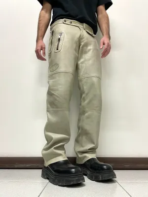 2000s Dolce & Gabbana leather biker pants