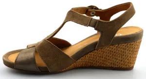 '82.864.41' women's wedge sandal - Grey