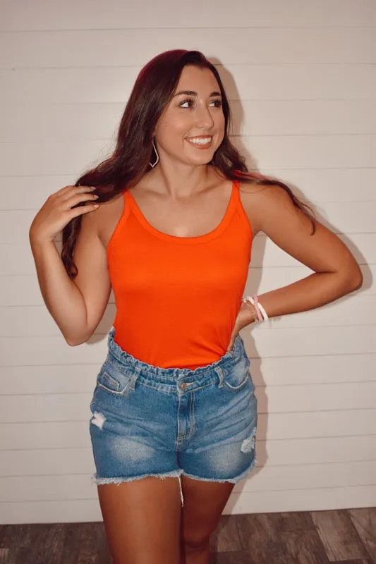 Afternoon in Siesta Red Tank