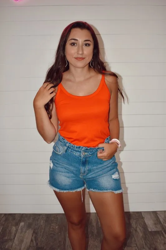 Afternoon in Siesta Red Tank