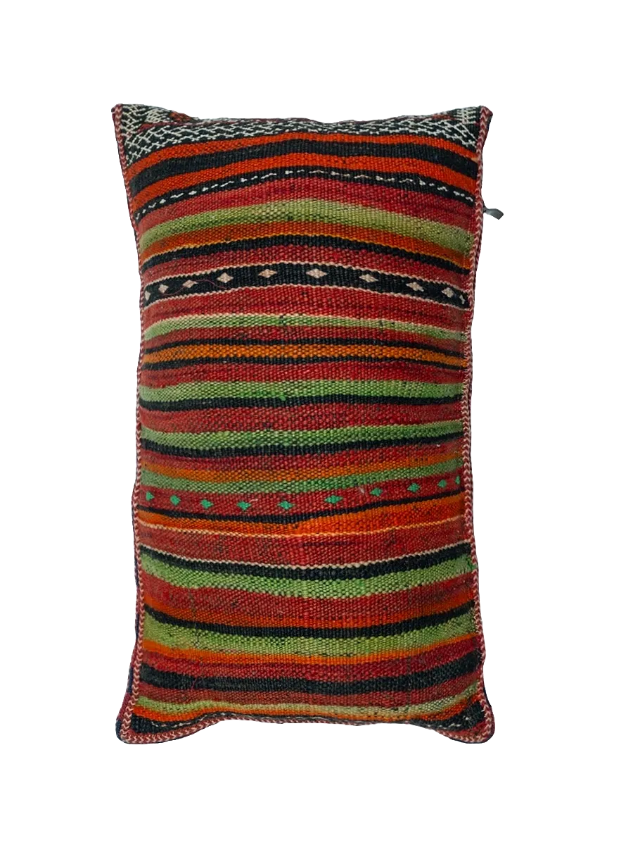 Ain Leuh Vintage Pillow - Crimson Diamond