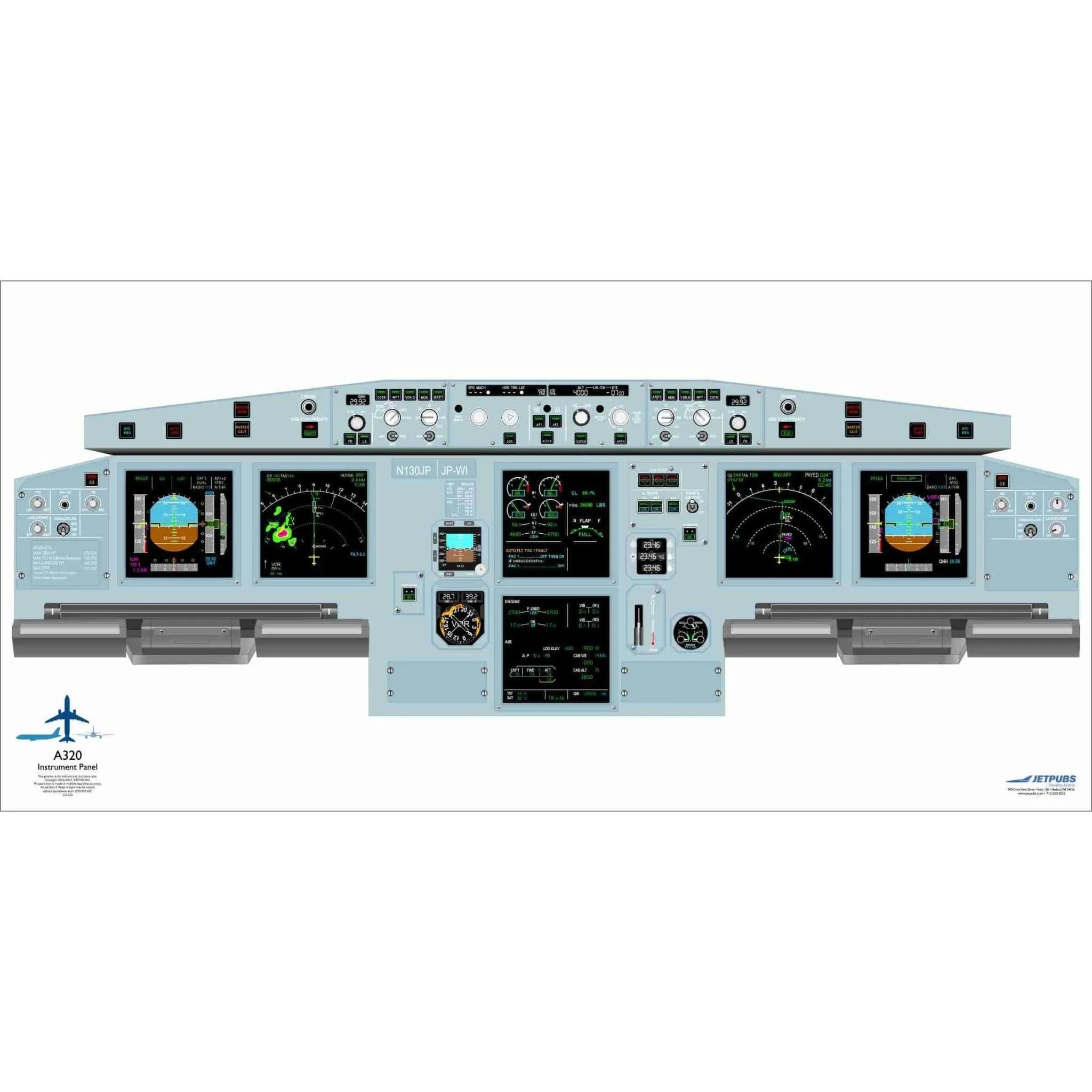 Airbus 18" x 36" Cockpit Posters