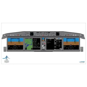 Airbus 18" x 36" Cockpit Posters
