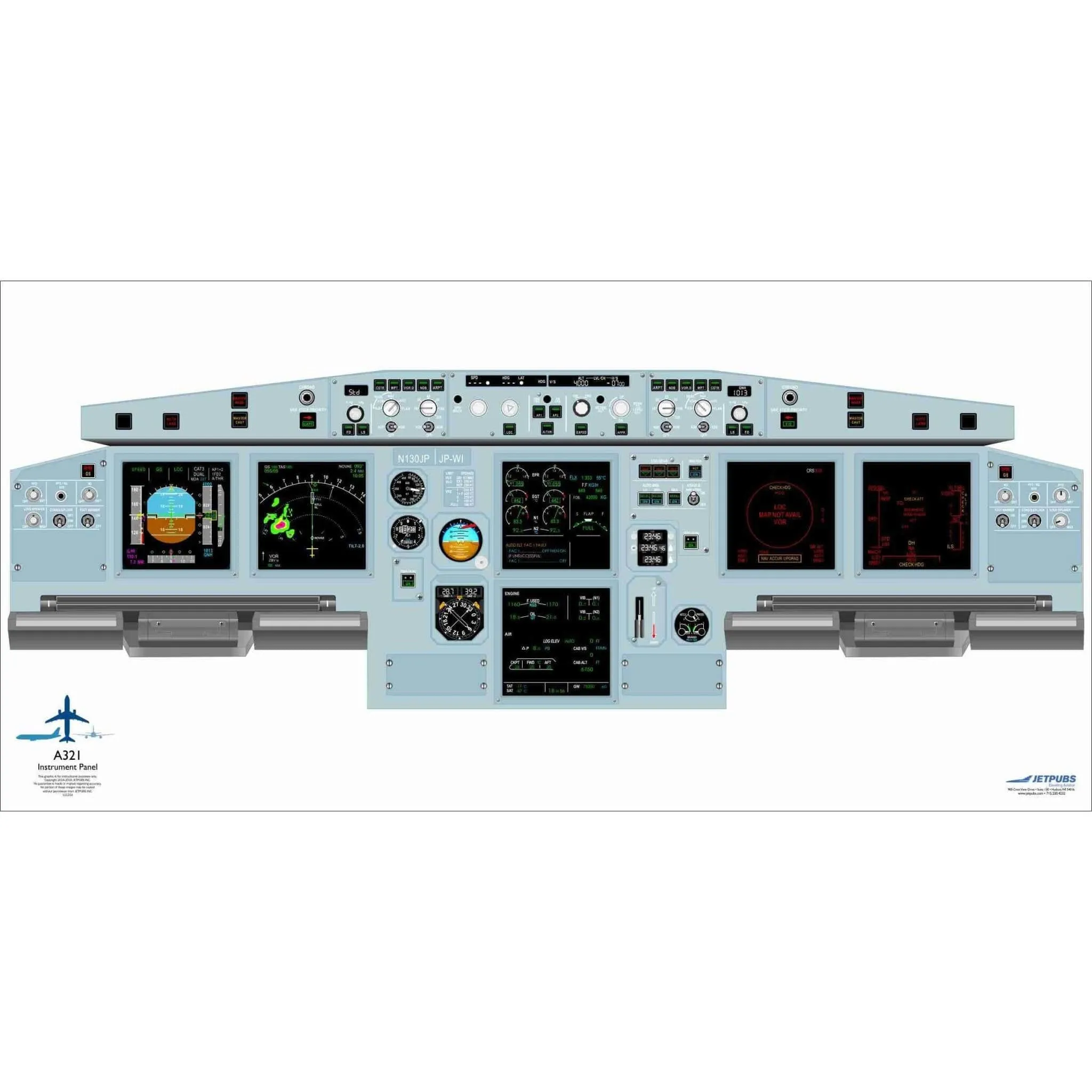 Airbus 18" x 36" Cockpit Posters