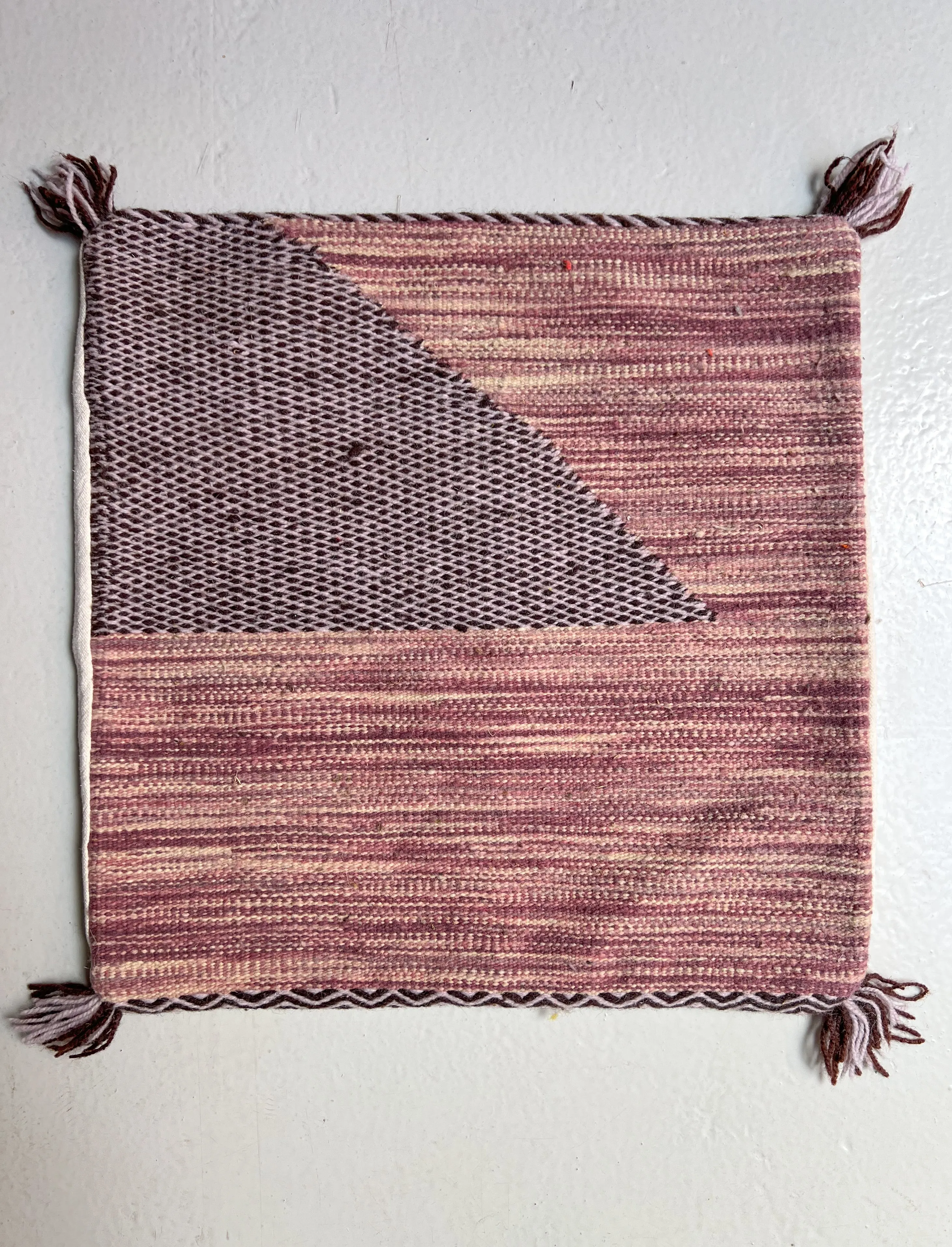 Anzal's Flatweave x Zanafi Pillow - Purple