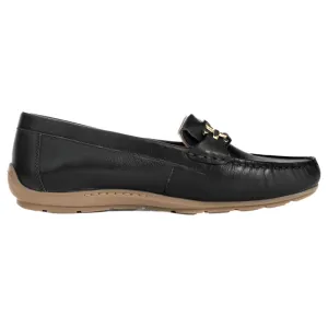 Ara Women's Amarillo Buckle Slip-On Loafer Navy Leather
