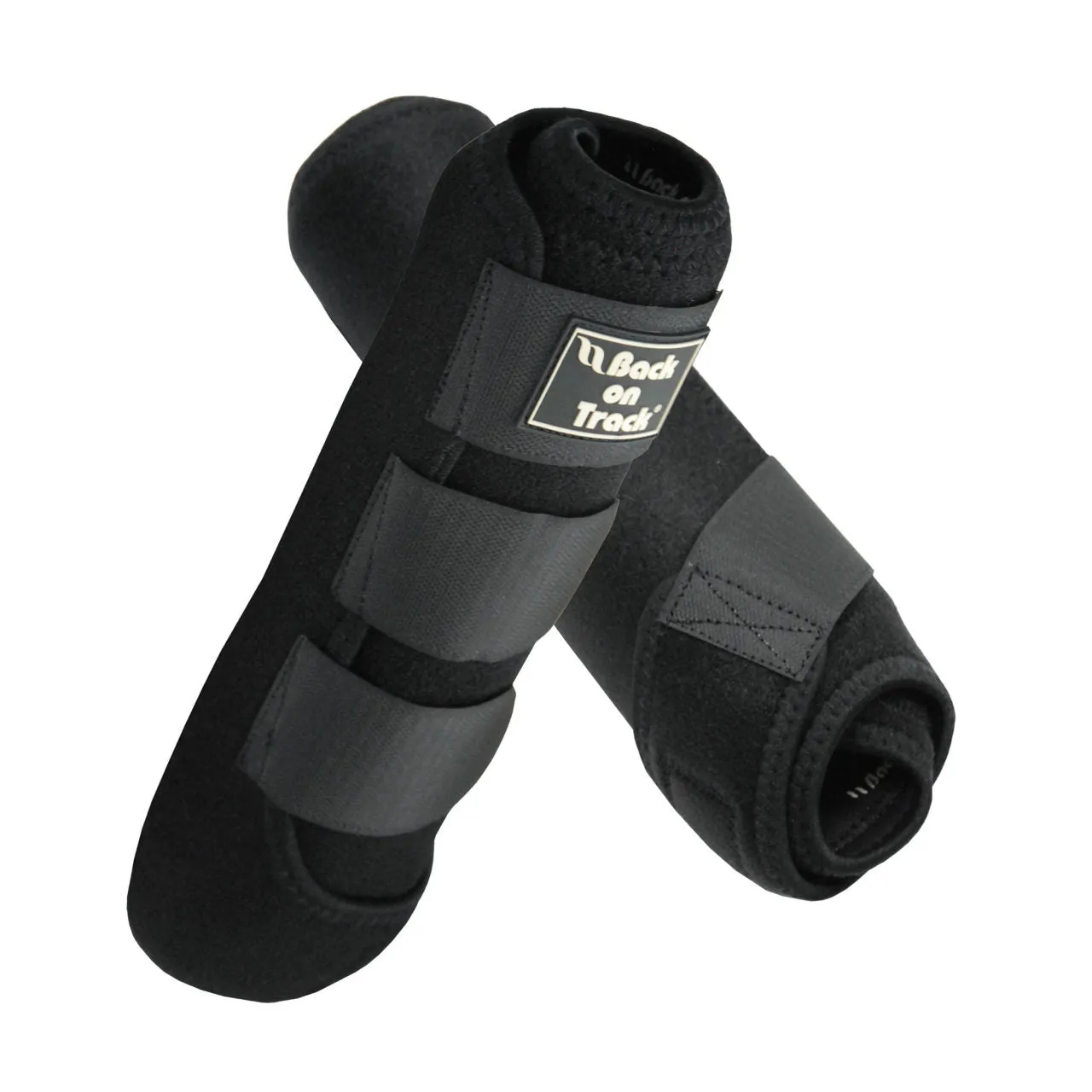 Back on Track Supreme Exercise Boots w/ Shock Absorbent Pad- Black