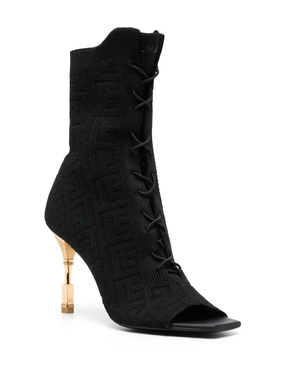 Balmain Moneta monogram lace-up boots