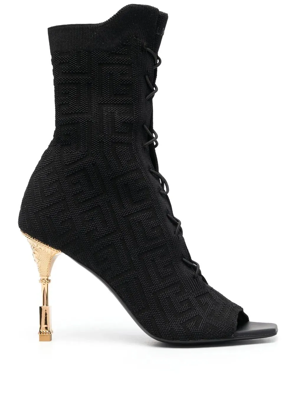 Balmain Moneta monogram lace-up boots