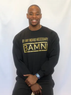 BAMN Black Crewneck Sweatshirt
