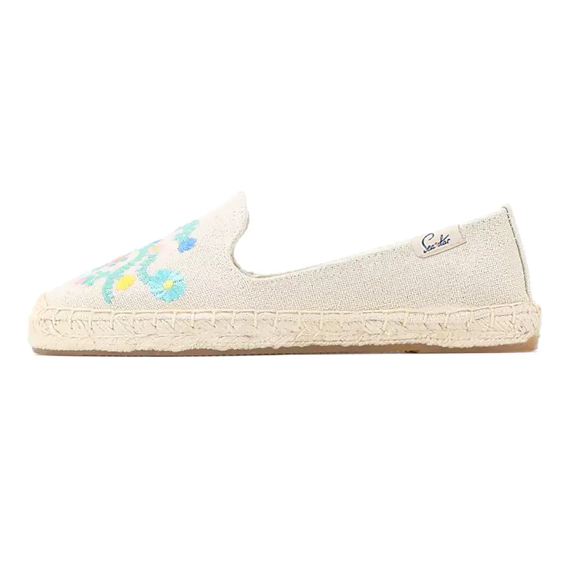 Bayside Beach Club Espadrille Floral Creme