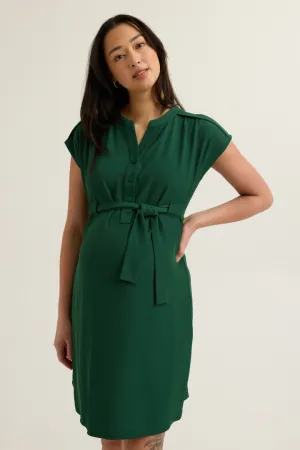 Belted Woven Dress