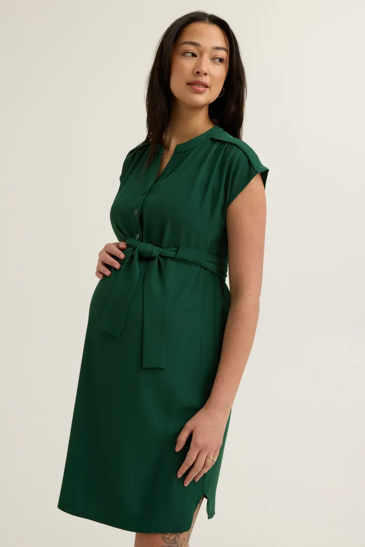 Belted Woven Dress