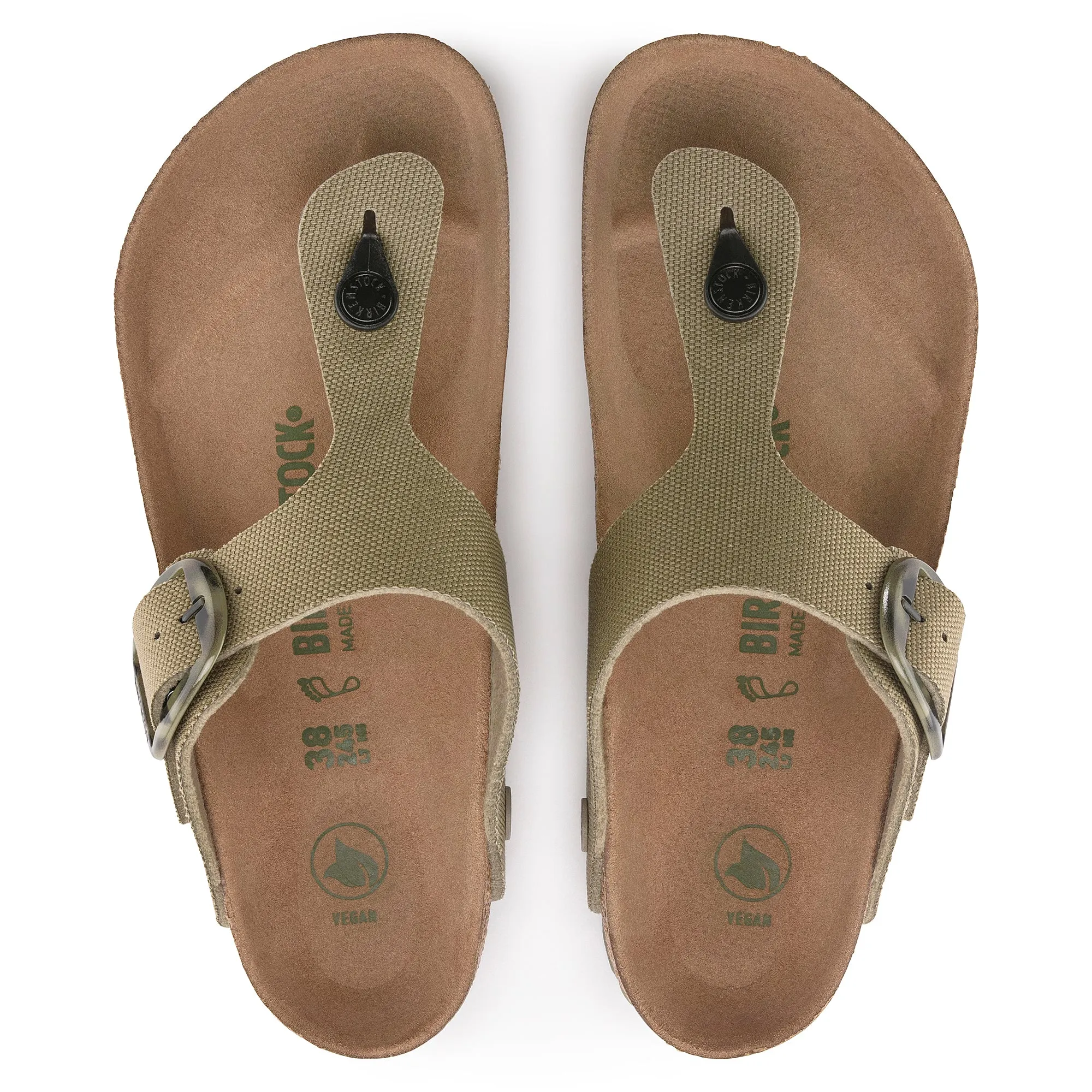 Birkenstock Gizeh Big Buckle Vegan faded khaki canvas