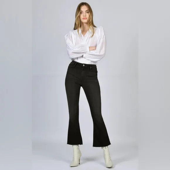 Black Orchid Chrissy Kick Flare Jeans