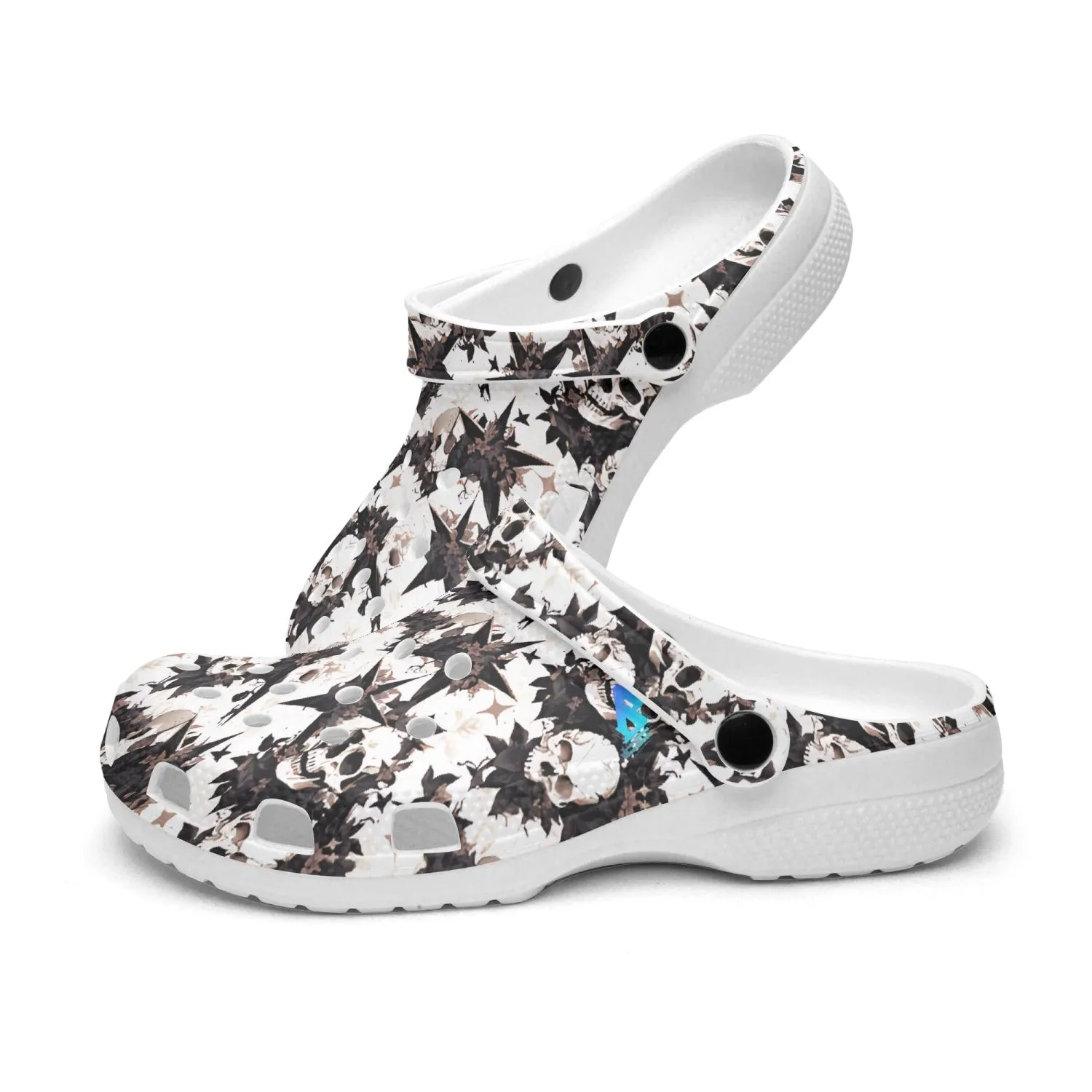 Black Star Skulls Rok-Clogs