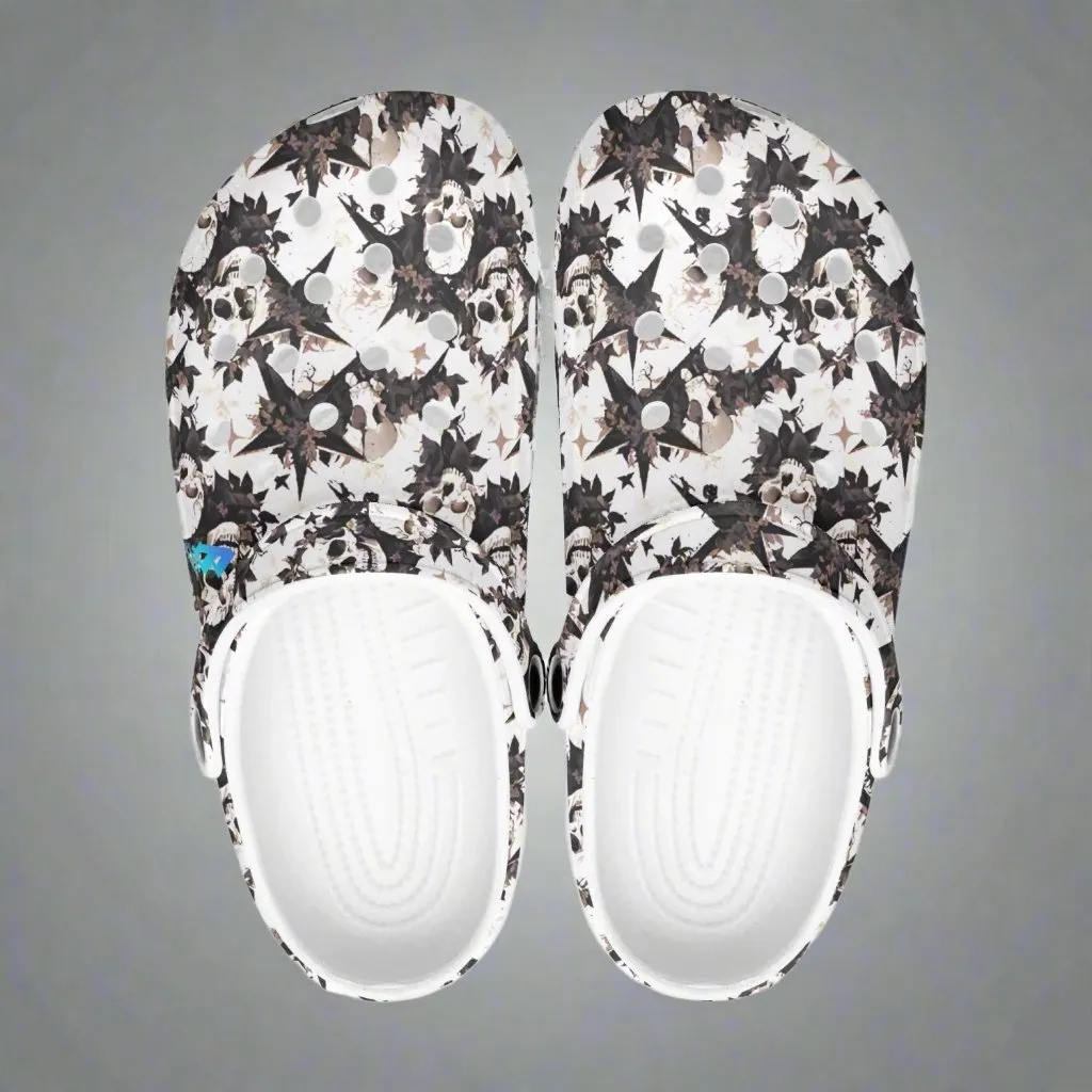 Black Star Skulls Rok-Clogs