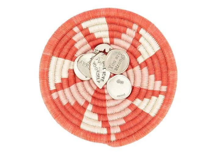 Bloom Woven Bowl - 6" Coral Virunga