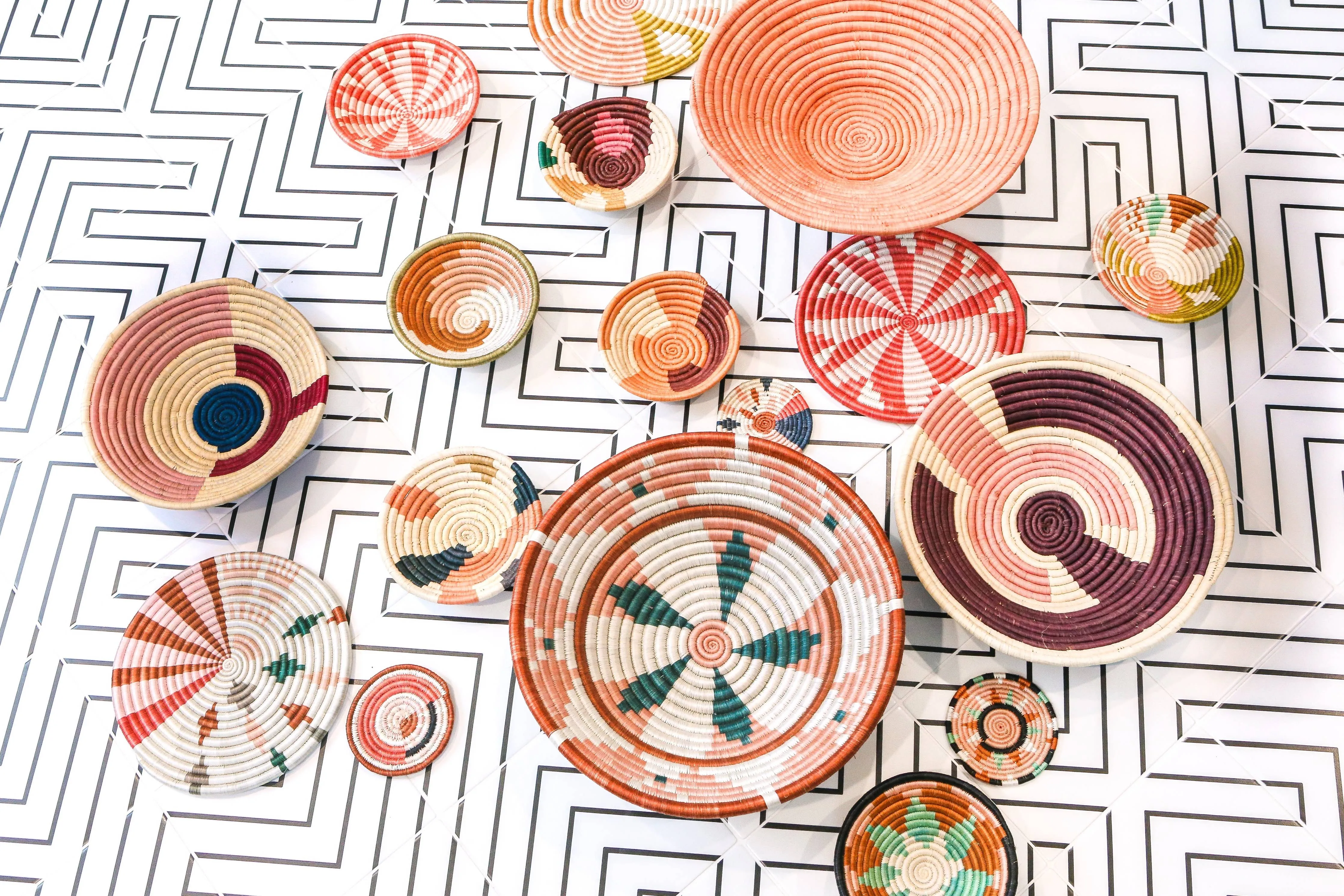 Bloom Woven Bowl - 6" Coral Virunga