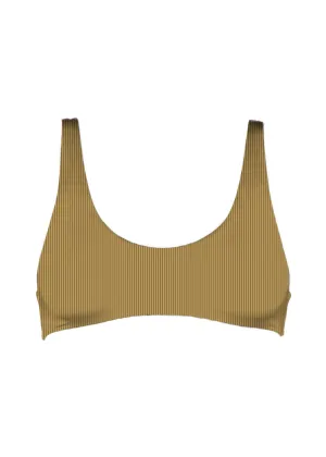 Bonita Top Fawn Ribbed