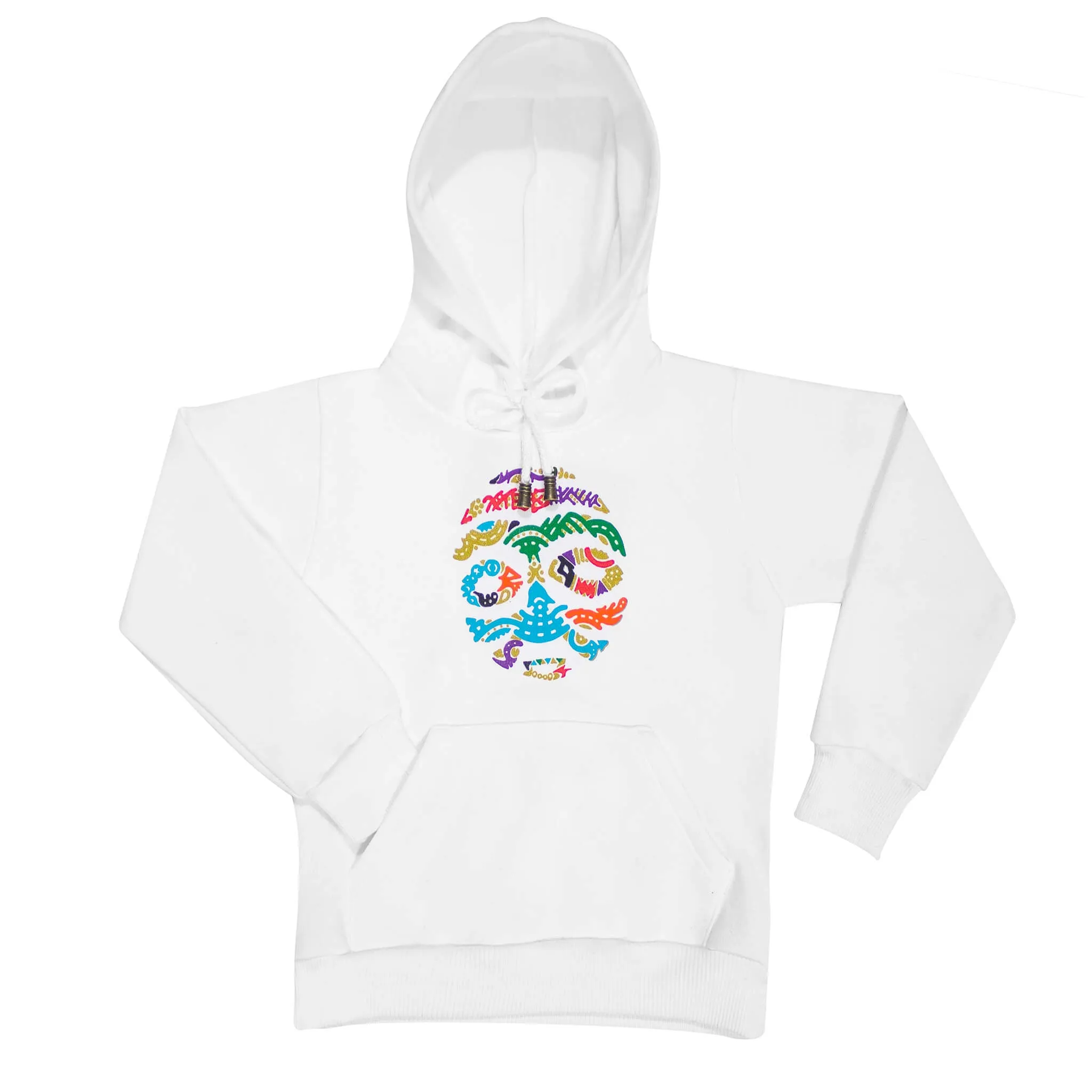 BORNO MAIDUGURI WARRIOR MASK WITH BLACK EYES TODDLER HOODIE
