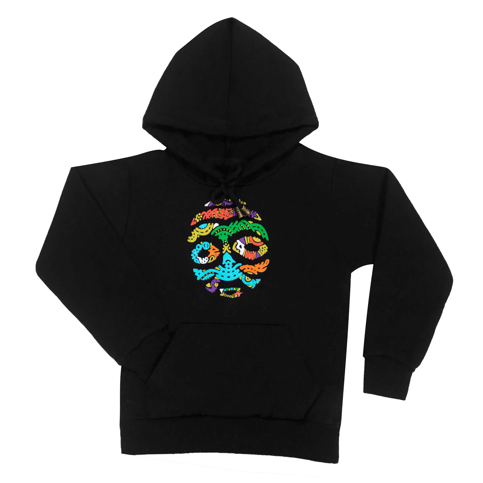 BORNO MAIDUGURI WARRIOR MASK WITH BLACK EYES TODDLER HOODIE