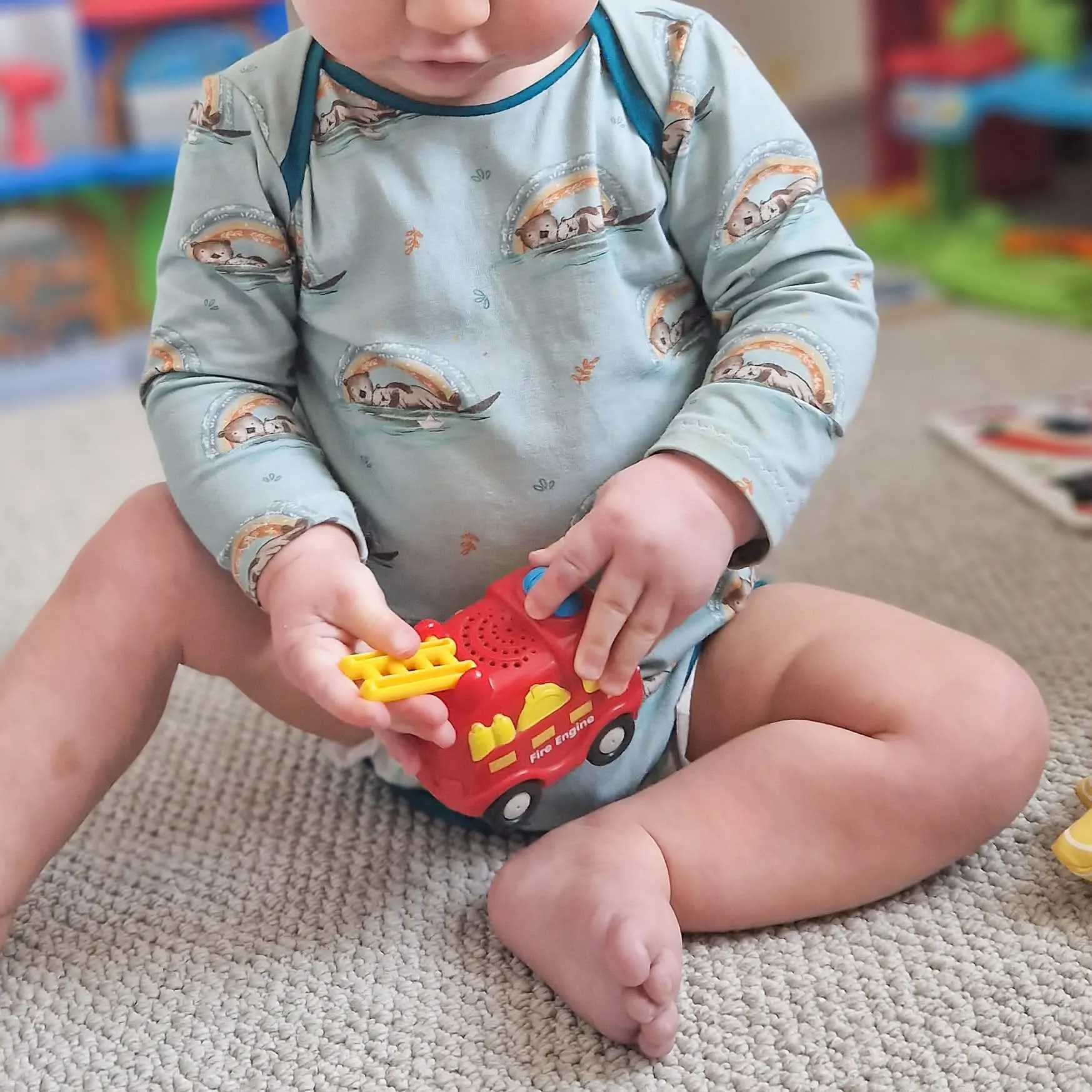 BP Baby Long Sleeve Popper Vest Bodysuit
