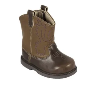 Brown Cowboy Boot- Rounded Toe