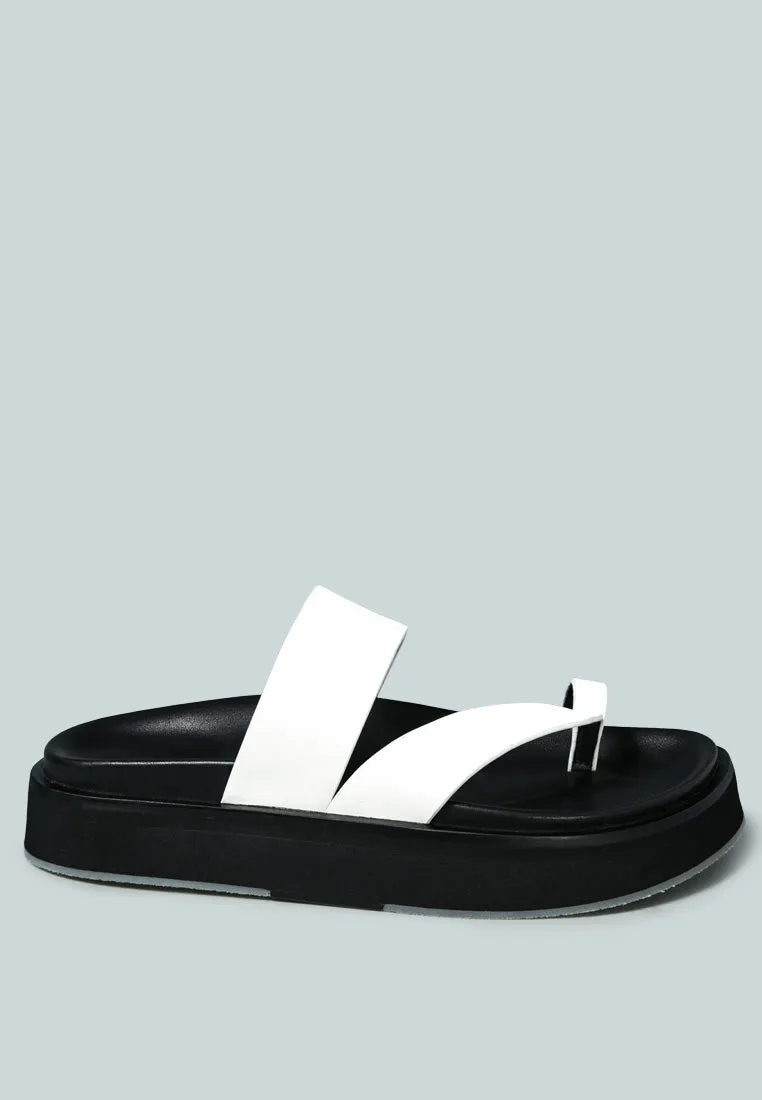 Bullock Slip-On Leather Sandal By Ruw