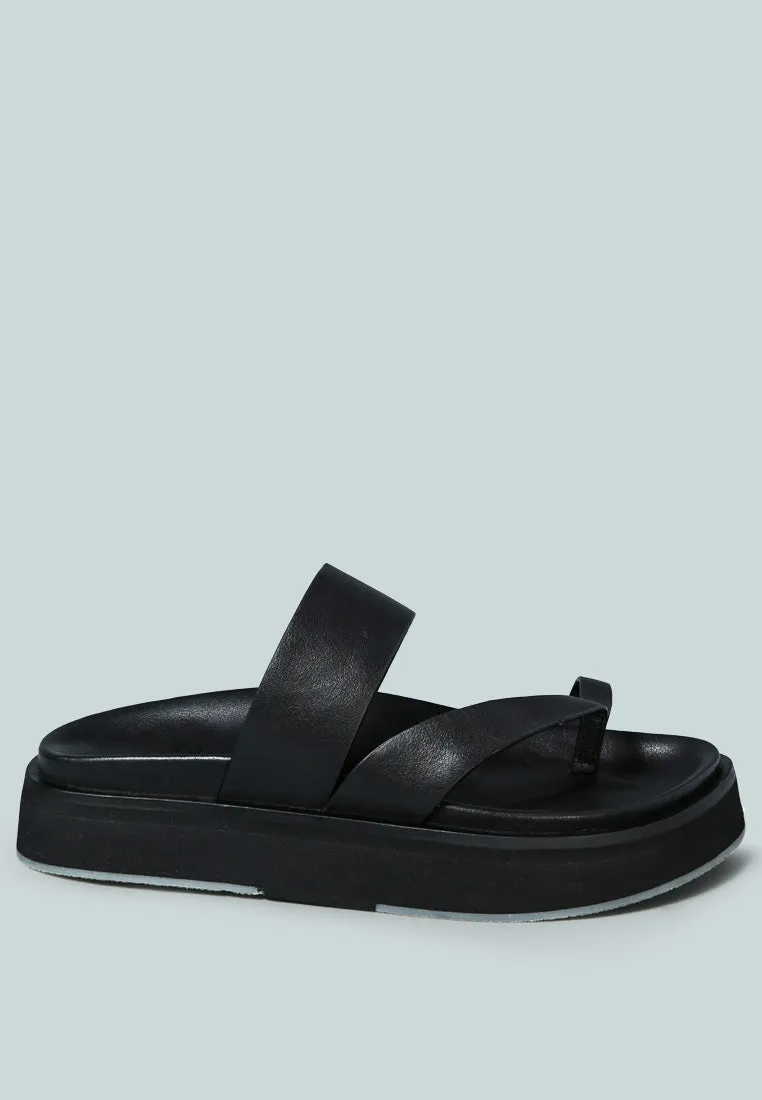Bullock Slip-On Leather Sandal By Ruw