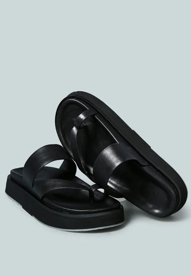 Bullock Slip-On Leather Sandal By Ruw