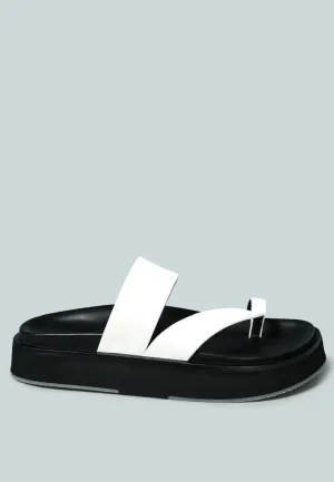 Bullock Slip-On Leather Sandal By Ruw