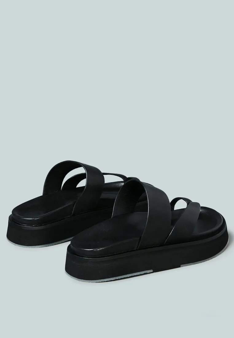 Bullock Slip-On Leather Sandal By Ruw
