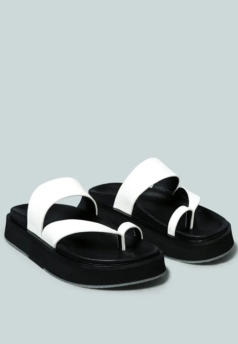 Bullock Slip-On Leather Sandal By Ruw