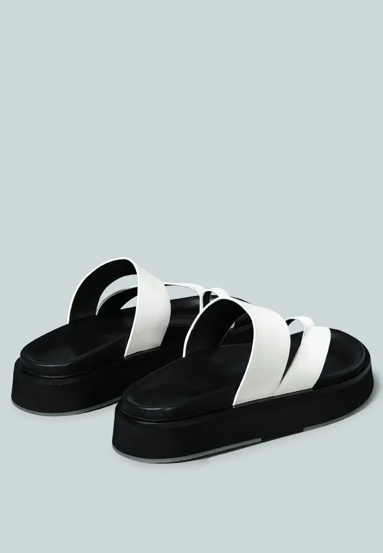 Bullock Slip-On Leather Sandal By Ruw