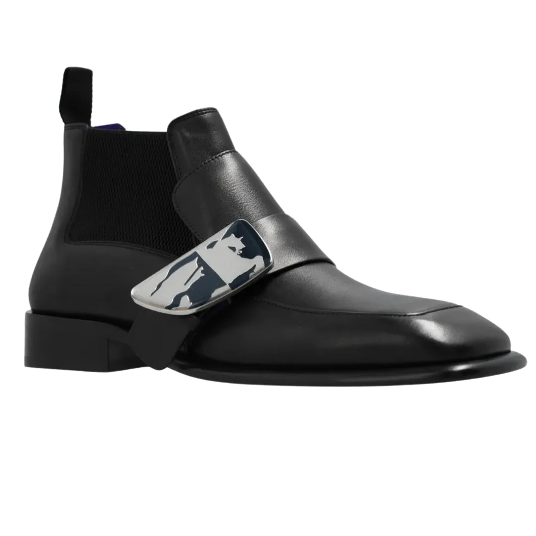 Burberry 8087314 Burberry Shield Ankle Boots Black Shield Boot Male