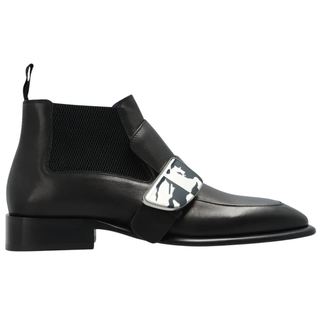 Burberry 8087314 Burberry Shield Ankle Boots Black Shield Boot Male