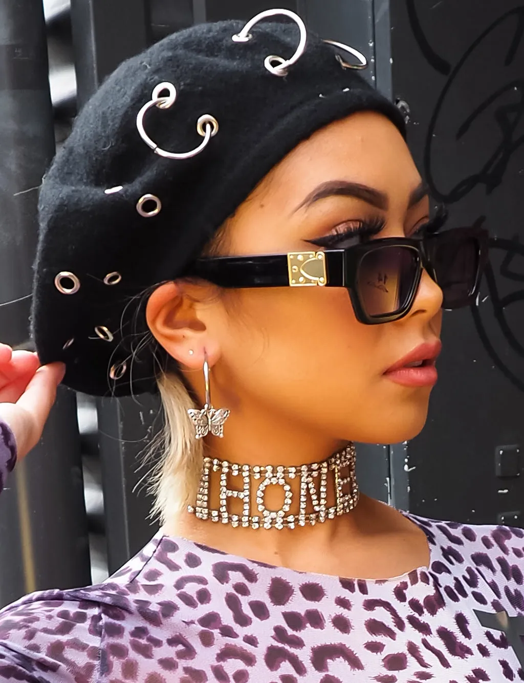 BUTTERFLY HOOP EARRINGS