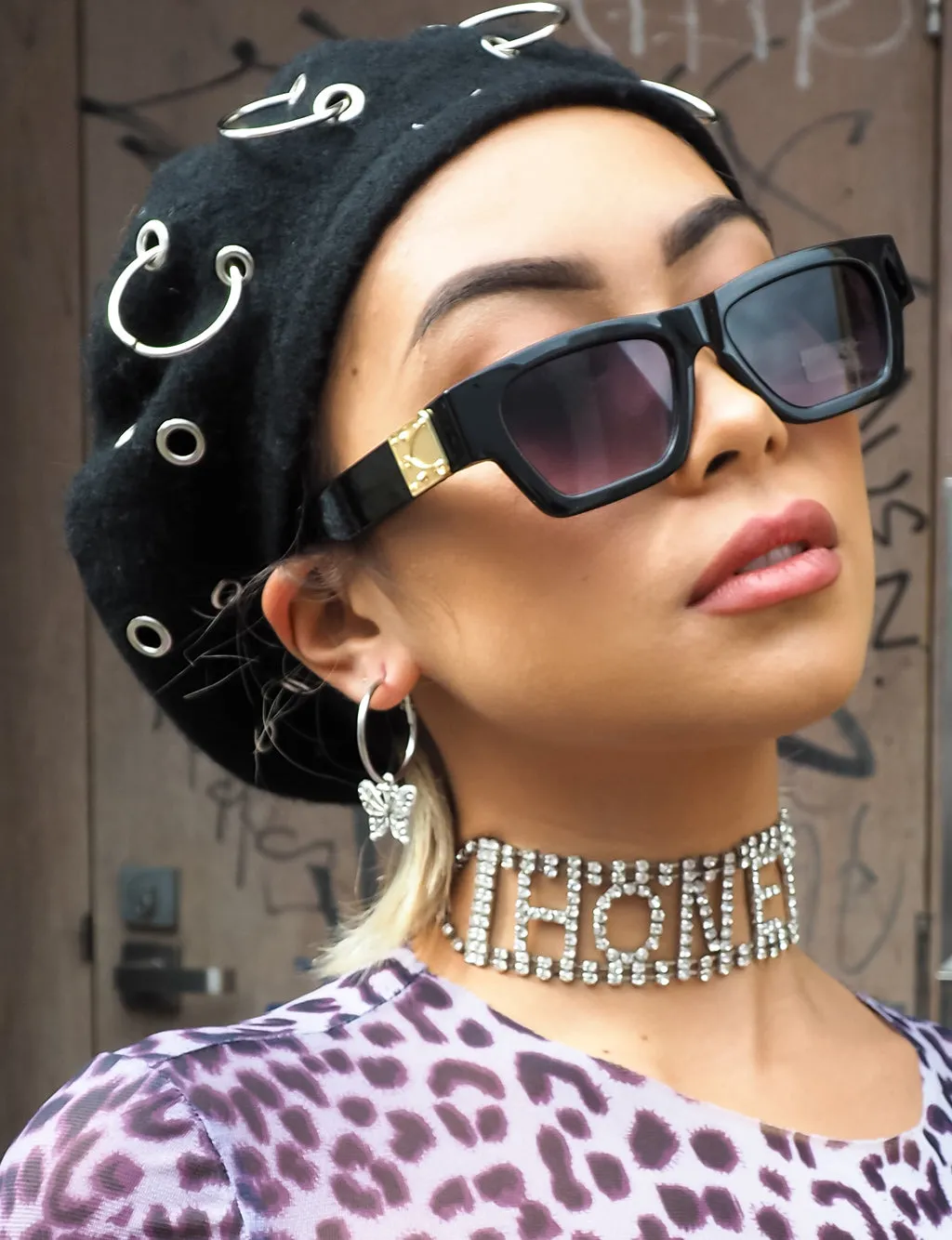 BUTTERFLY HOOP EARRINGS