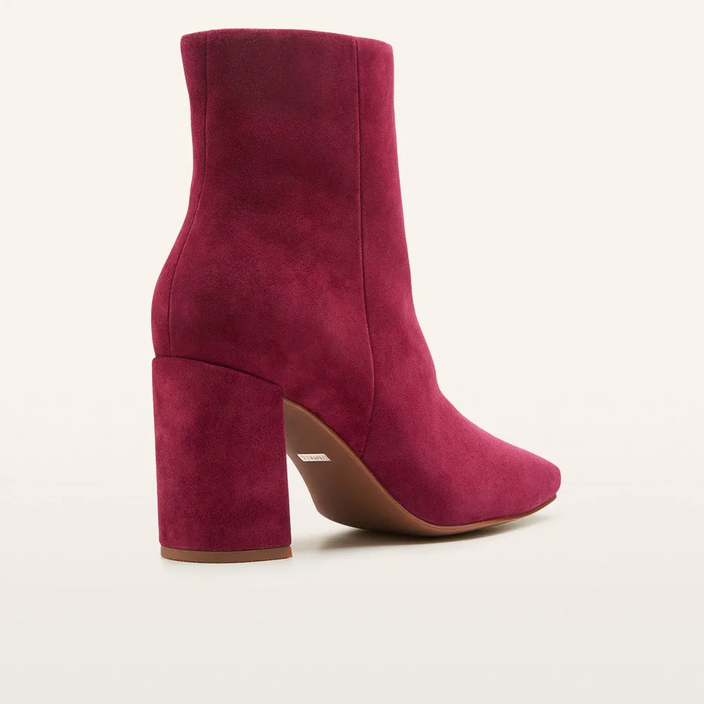 Campbell Burgundy Suede