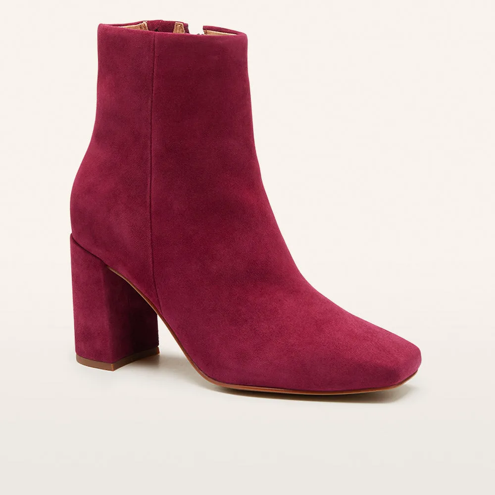 Campbell Burgundy Suede