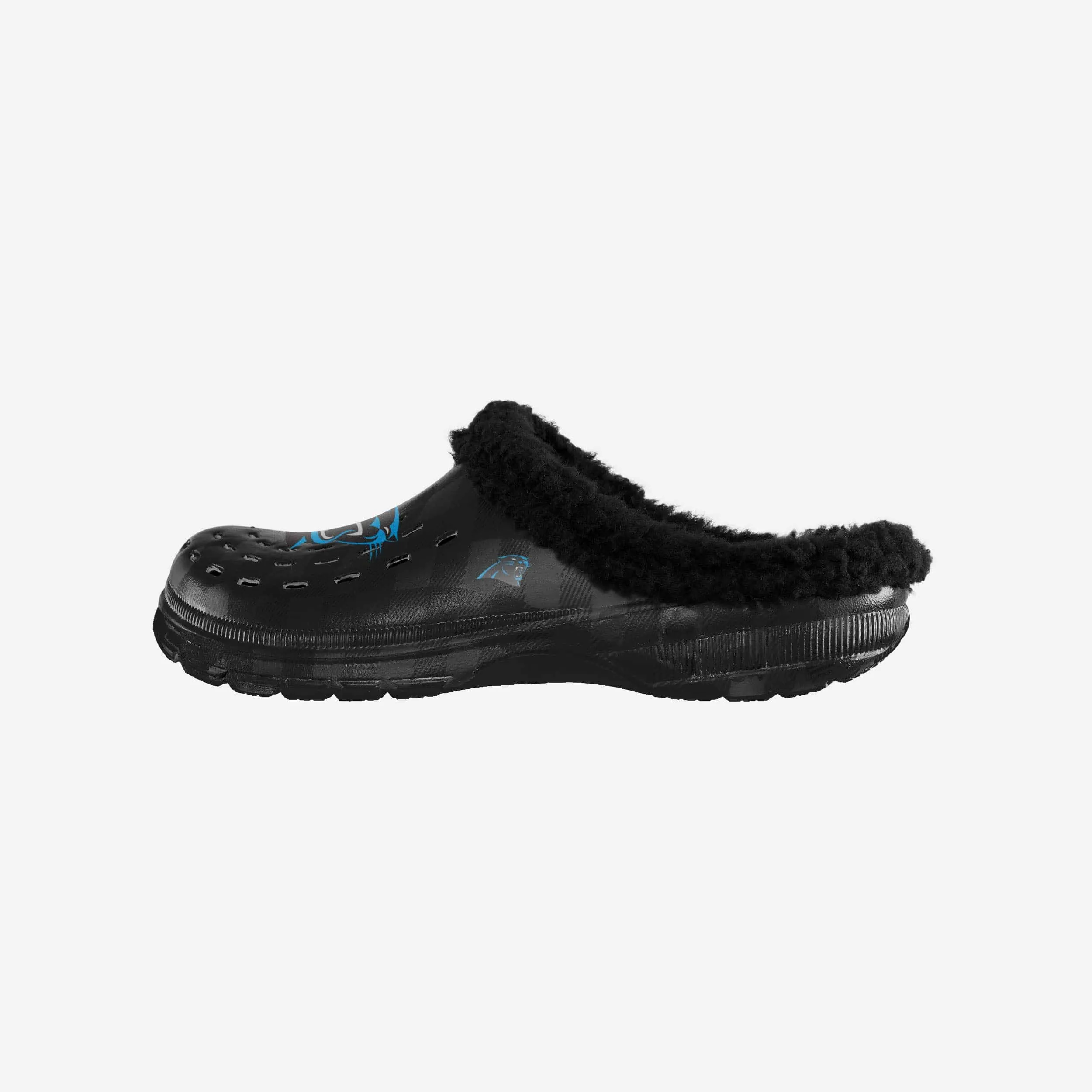 Carolina Panthers Sherpa Lined Buffalo Check Clog