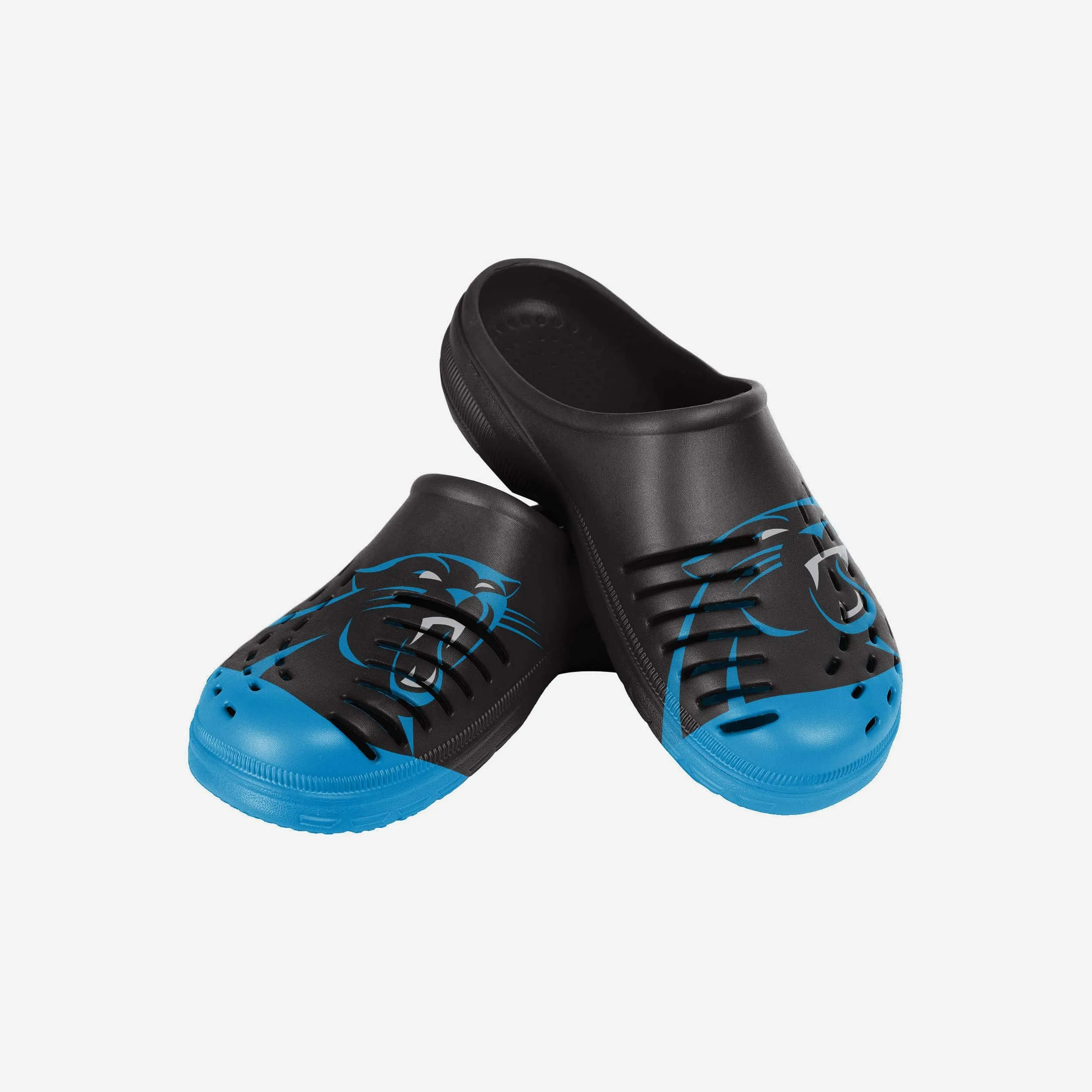 Carolina Panthers Youth Colorblock Big Logo Clog