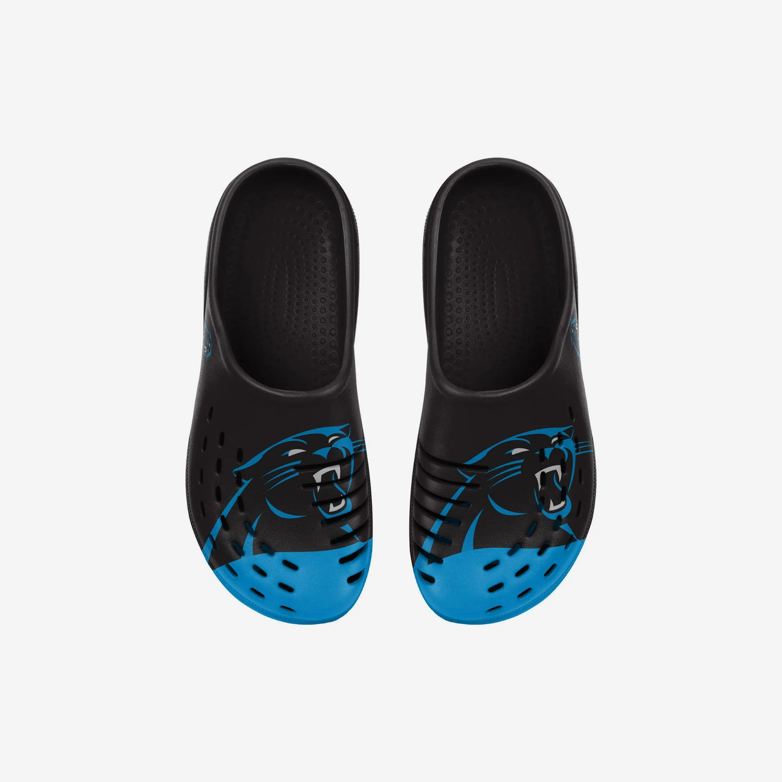 Carolina Panthers Youth Colorblock Big Logo Clog