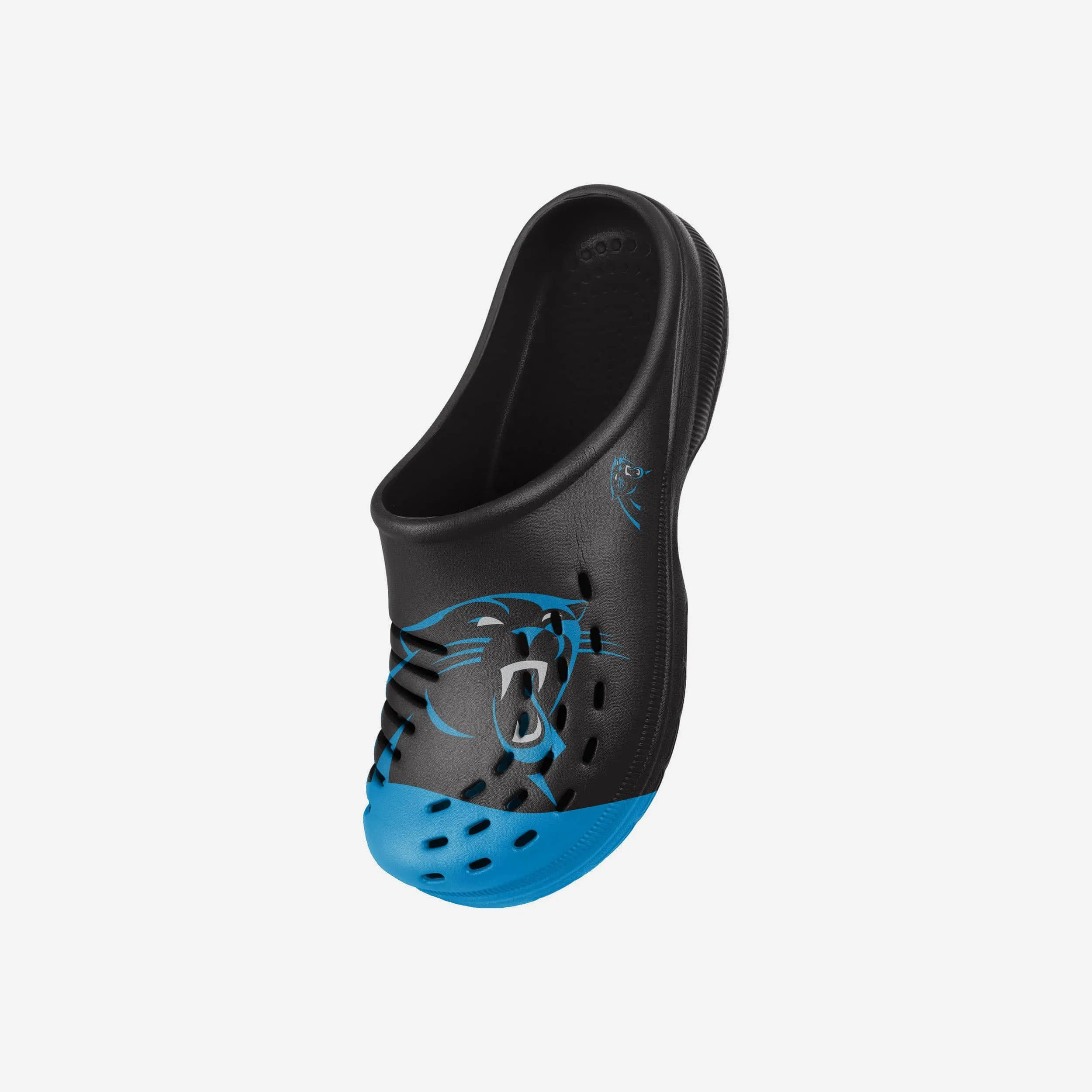 Carolina Panthers Youth Colorblock Big Logo Clog