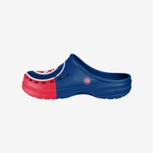 Chicago Cubs Mens Colorblock Big Logo Clog