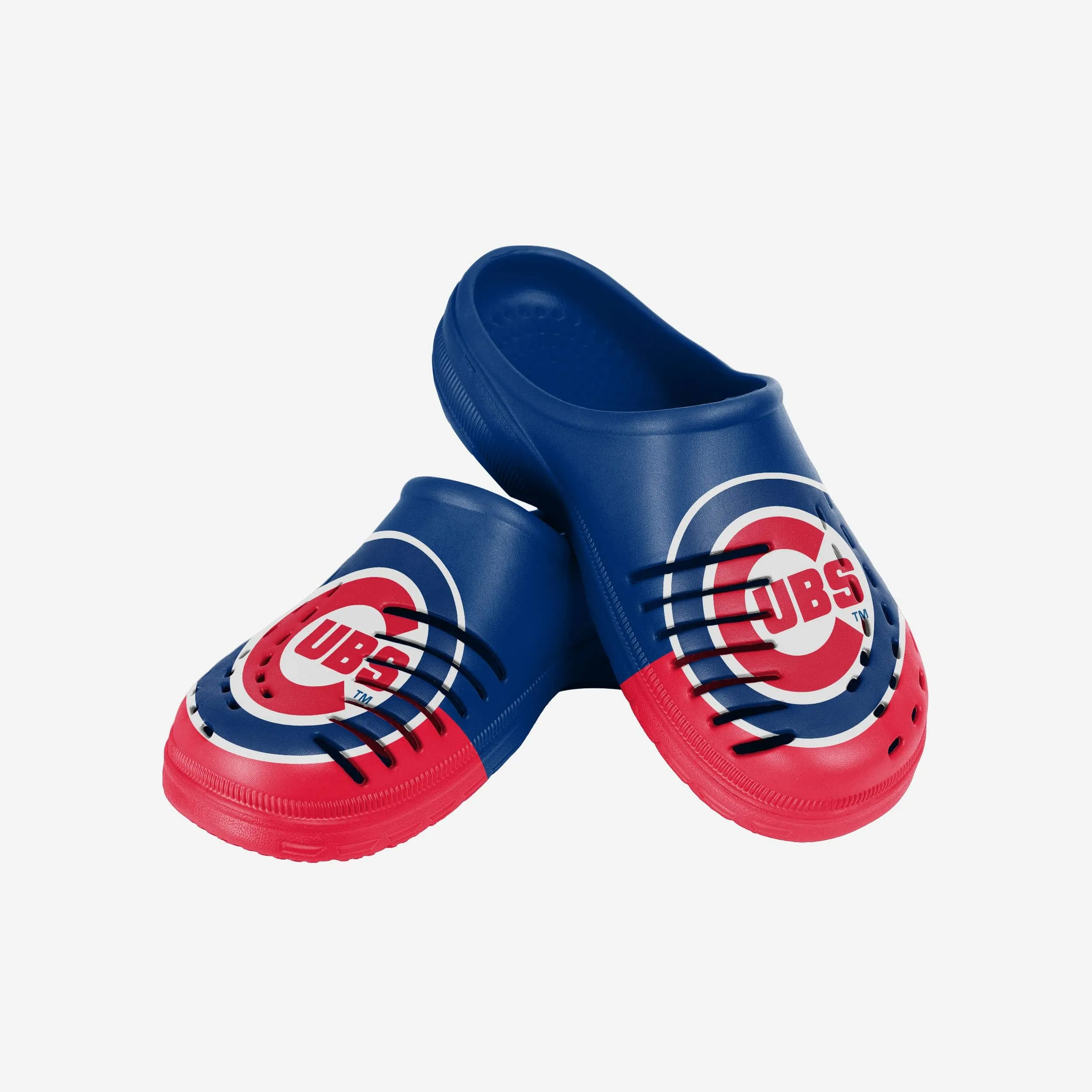 Chicago Cubs Mens Colorblock Big Logo Clog
