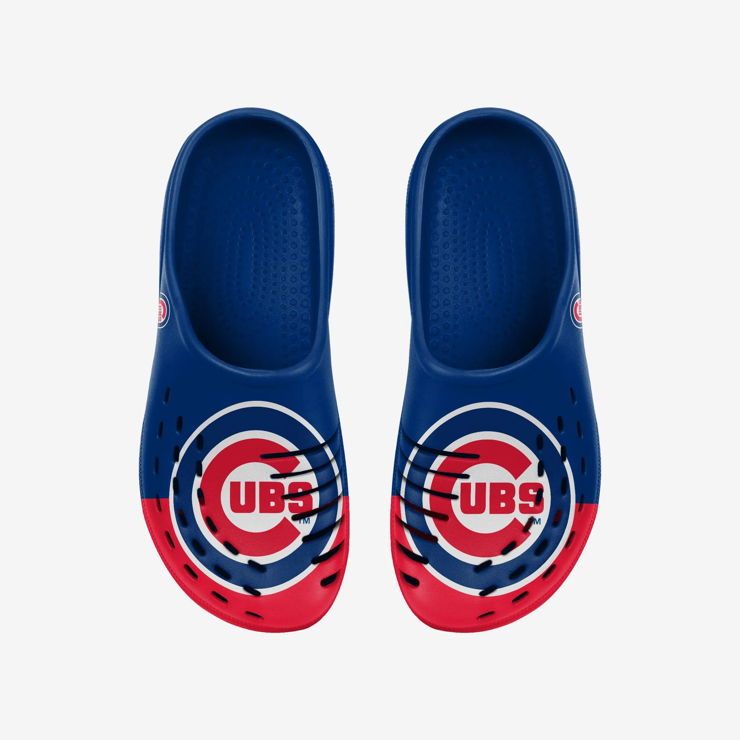 Chicago Cubs Mens Colorblock Big Logo Clog