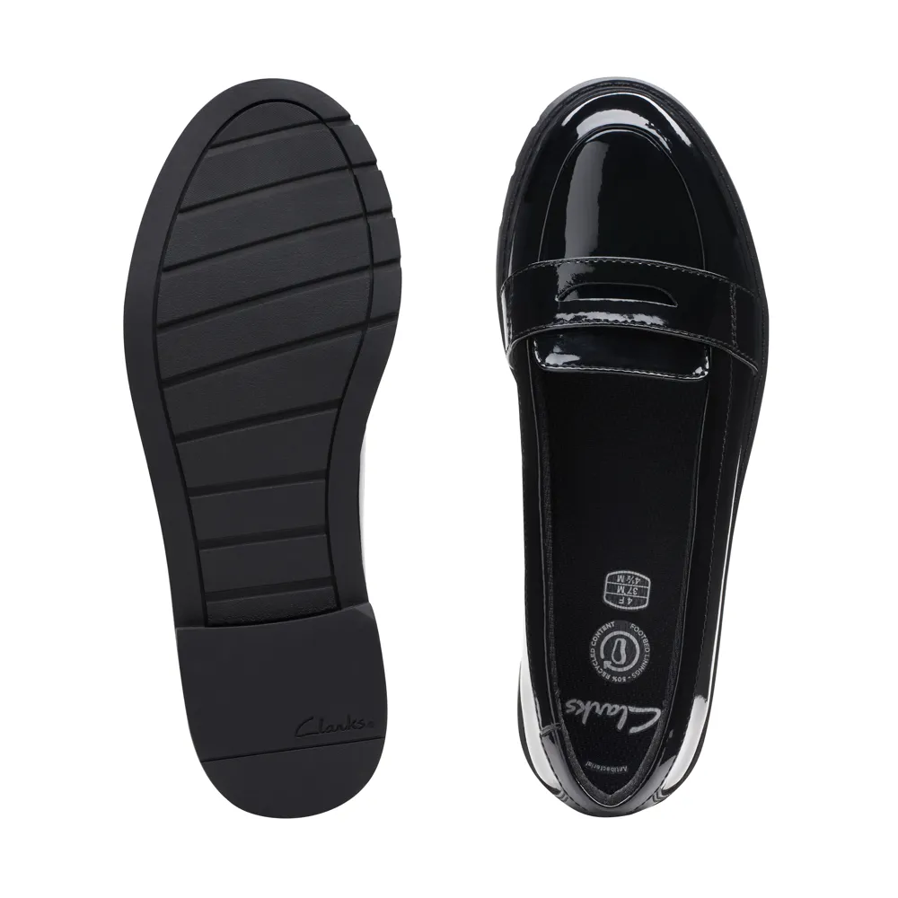Clarks - ScalaLoafer Y. - Black Patent - School Shoes